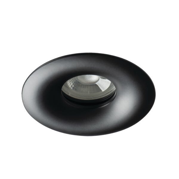 Spot LED Encastrable IP44 Pour Salle De Bain - 95 Mm De Haut, Culot GU10, Aluminium Noir - Éclairage Décoratif