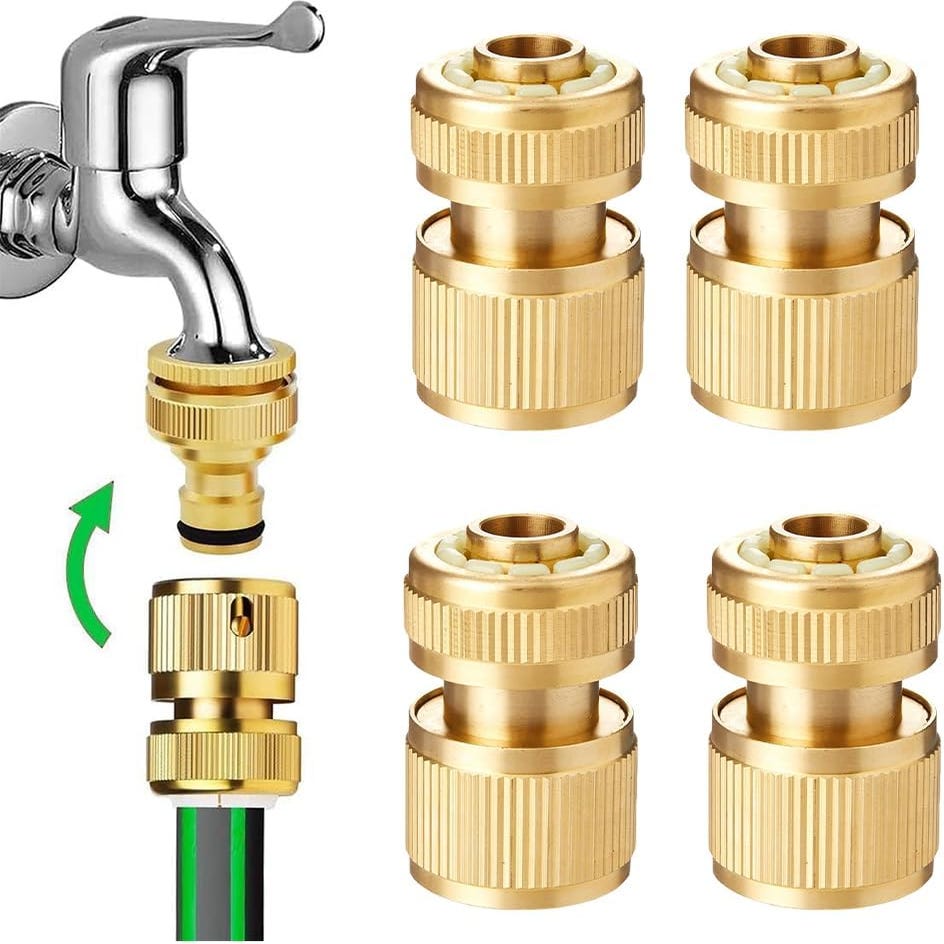 Raccordo A Innesto Rapido SNAP FIT In Ottone Per Tubo Da 12 Mm - Colore Verde, 1 Pezzo