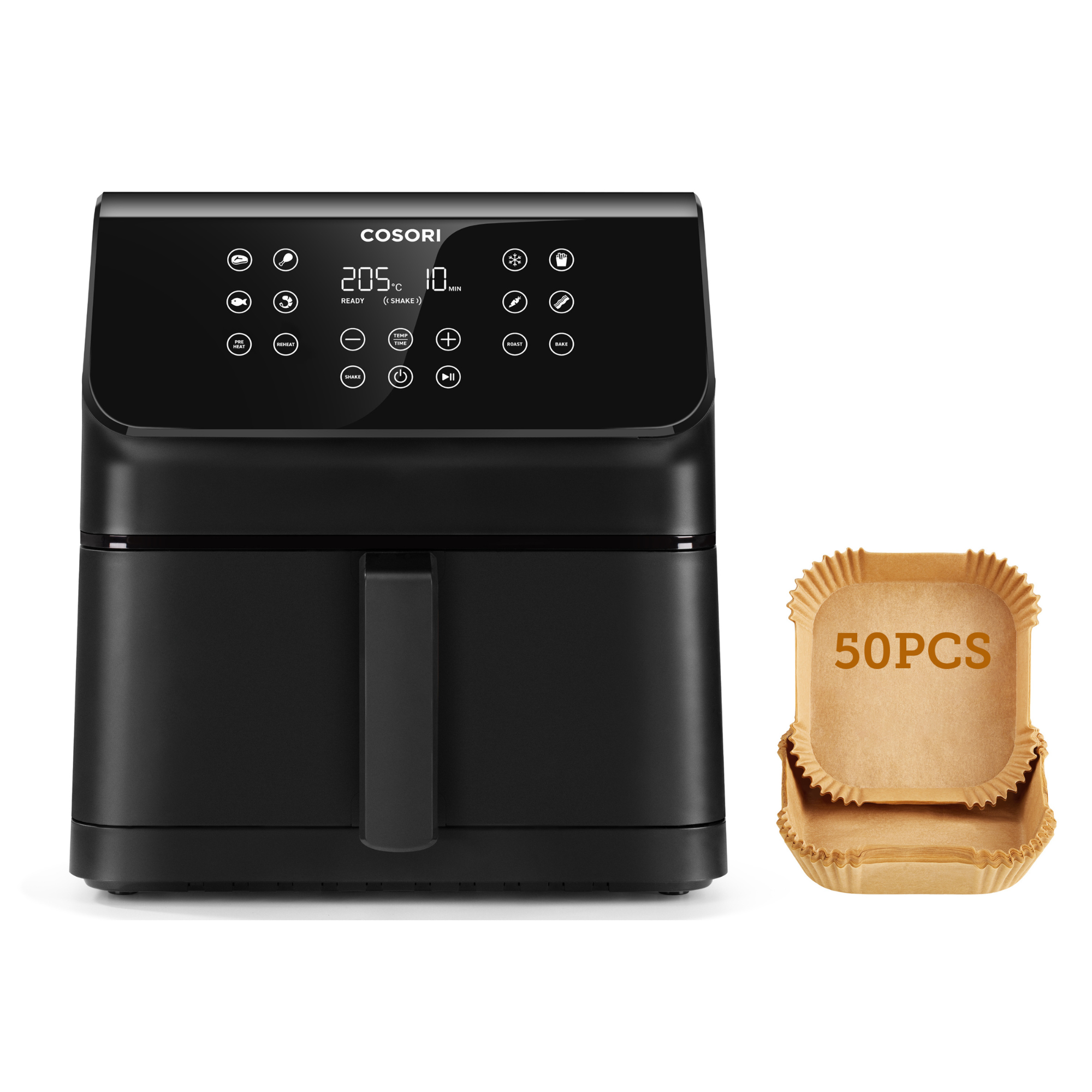 Set 2 Stampi In Silicone Per Friggitrice Ad Aria COSORI 8,5L - Antiaderenti, Lavabili, Per Air Fryer XXL
