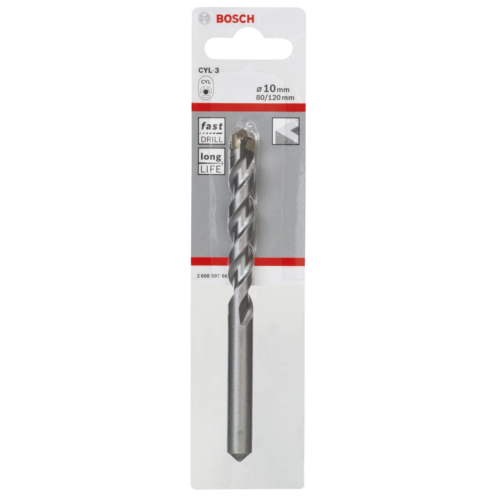 Bosch Professional - Foret 10mm béton CYL-3 10x80x120mm - 2608597665 - 3