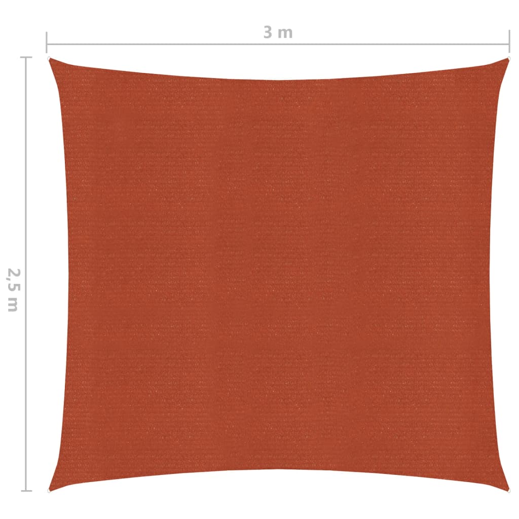 Maison Exclusive - Vela Parasole 160 g/m² Terracotta 2,5x3 m in HDPE - 7