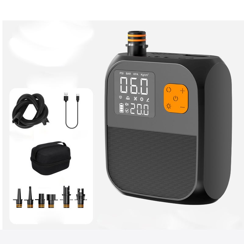 Pompe électrique Rechargeable OBEST – Gonfle Et Dégonfle 6 Buses, 4 Modes éclairage – Pour Matelas, Piscine, Bouée