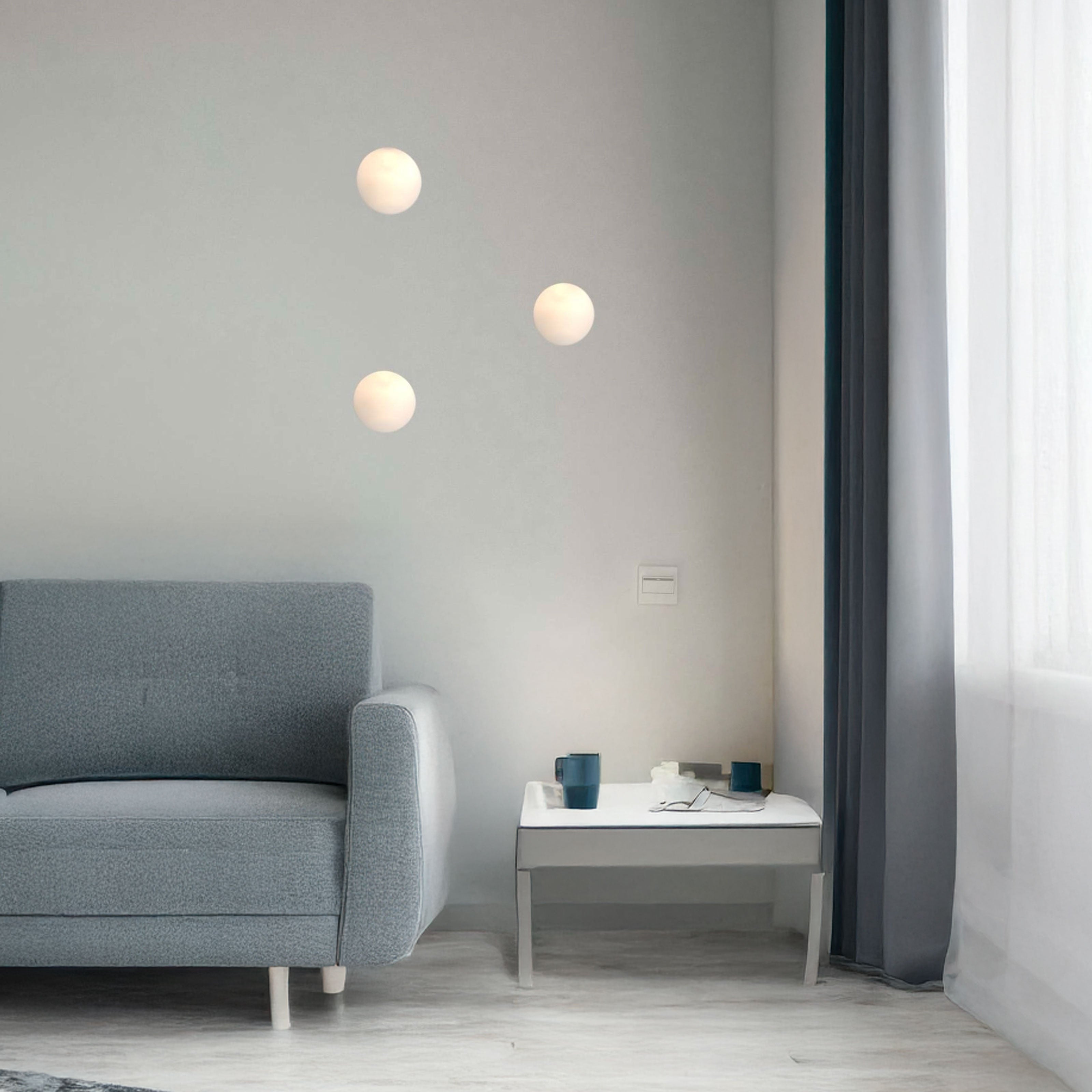 *STOCK* GHOST 350x290x75mm orifício 13cm 40W GU10 IP20 suporte para holofotes de gesso cerâmico embutido - 5