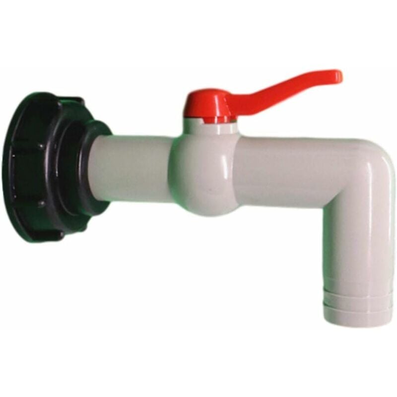 IBC 1000L Przyłącze Kranowe z Plastiku, Adapter z Grubym Gwintem 60 mm do Kranu Ogrodowego Zbiornika, Eksport 20/25/32mm (32mm)
