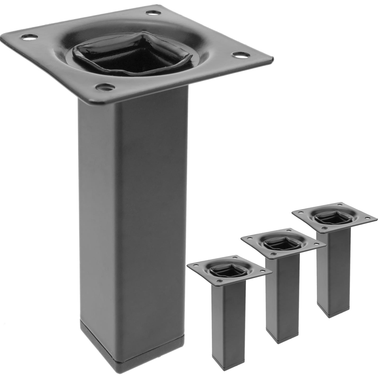 Gambe Per Mobili In Acciaio Inox - 4 Pezzi Regolabili 10-20 Cm - Per Divani, Tavoli E Armadi - Base Antiscivolo - Foto 11