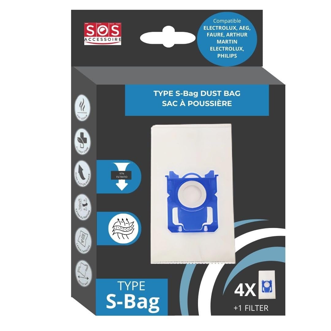 SOS Accessoire Boite de sacs TYPE S-BAG pour Aspirateur
