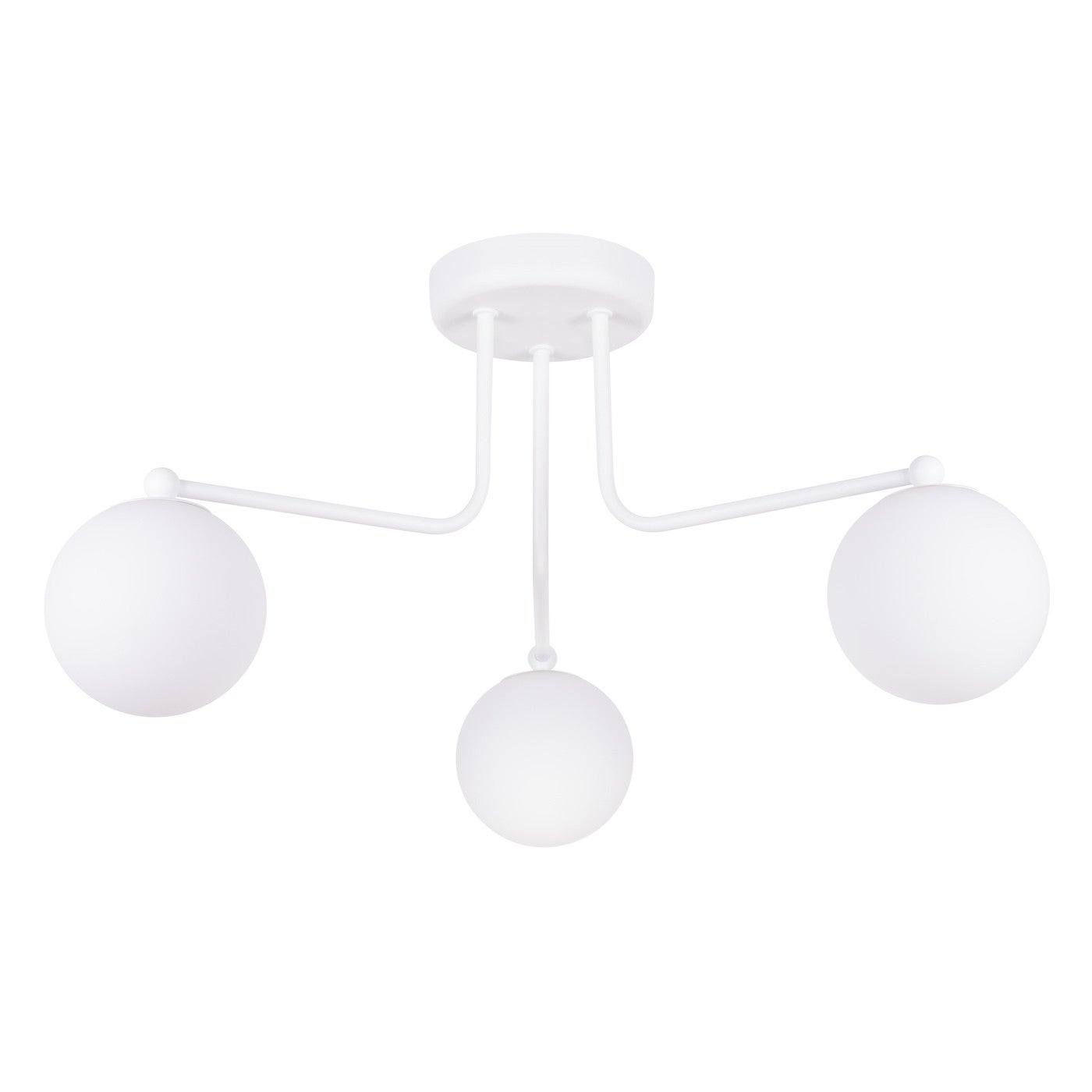 Lampa sufitowa wisząca Astral biała 3xG9x8W nowoczesna wym: 29 x 62 x 62 cm szkło Sollux Lighting