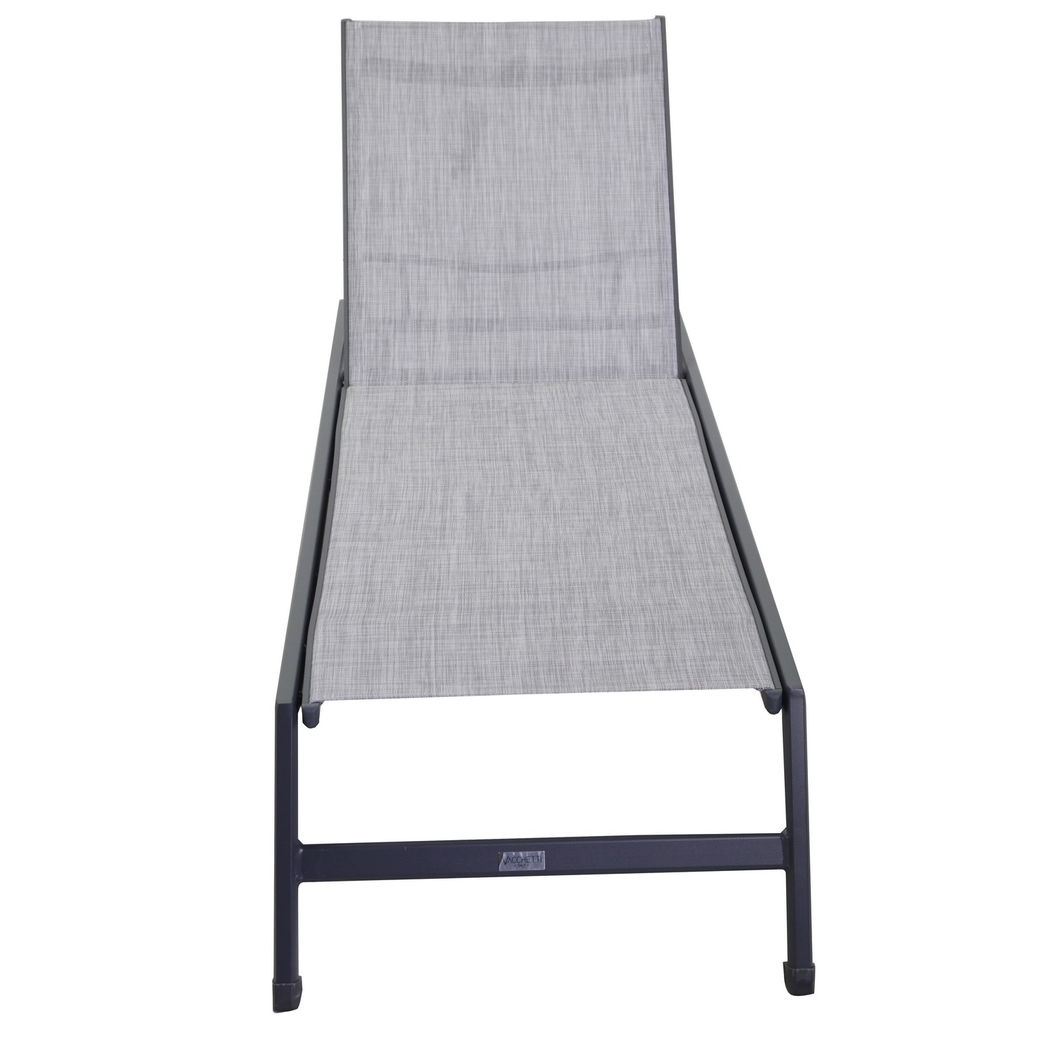 Chaise longue bain de soleil Anthracite 195x55 cm h 31 cm en Aluminium mod. Cleveland - 3