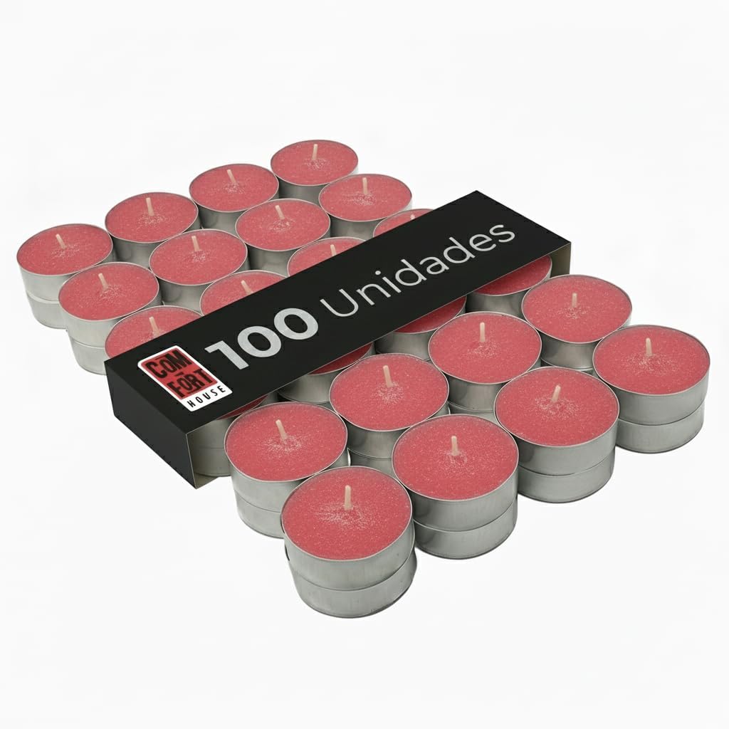 IKEA Candele Tealight Senza Profumo - 100 Pezzi, Tempo Di Combustione 4 Ore, Diametro 1 1/2", Perfette Per Decorazioni E Feste - 4