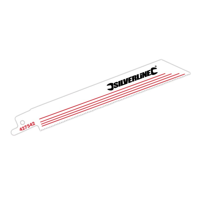 Lame Per Sega A Scorrimento Silverline - 10 Pezzi, 130mm, 21 TPI, Per Legno E Metallo
