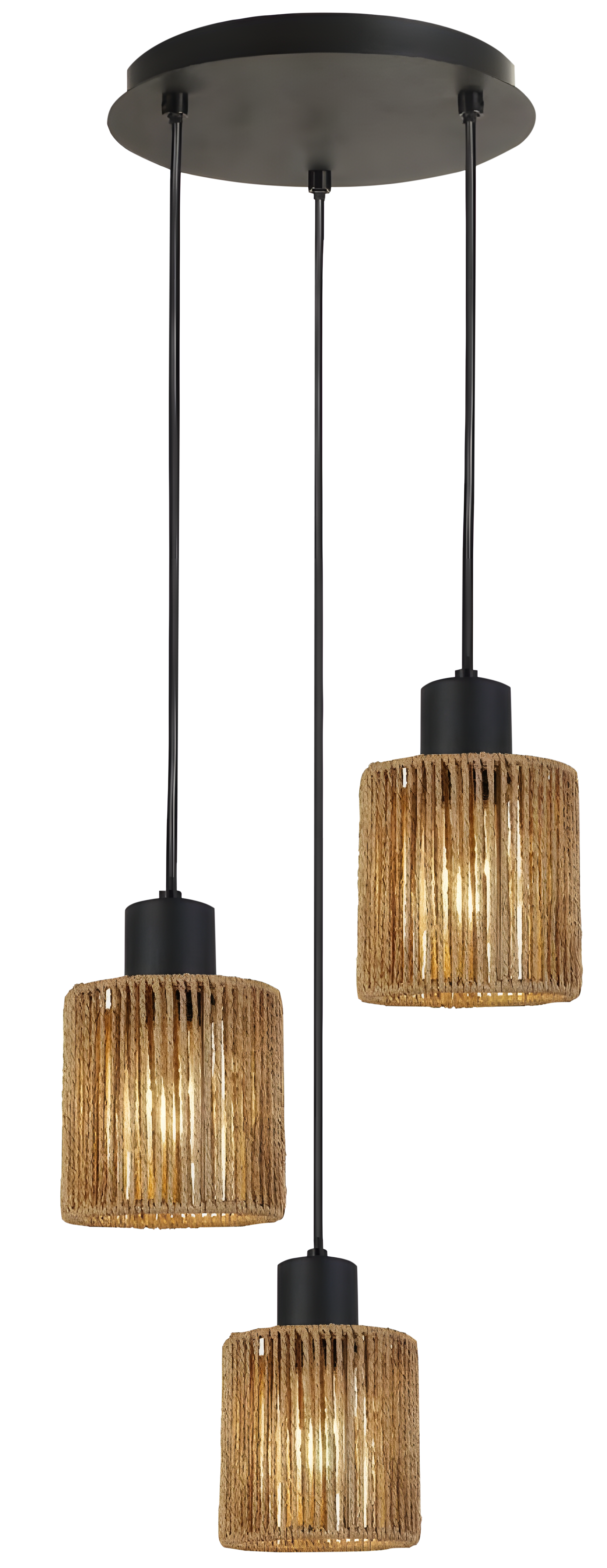 Lampa Sufitowa Wisząca Toolight App1820-3Cpr Czarny