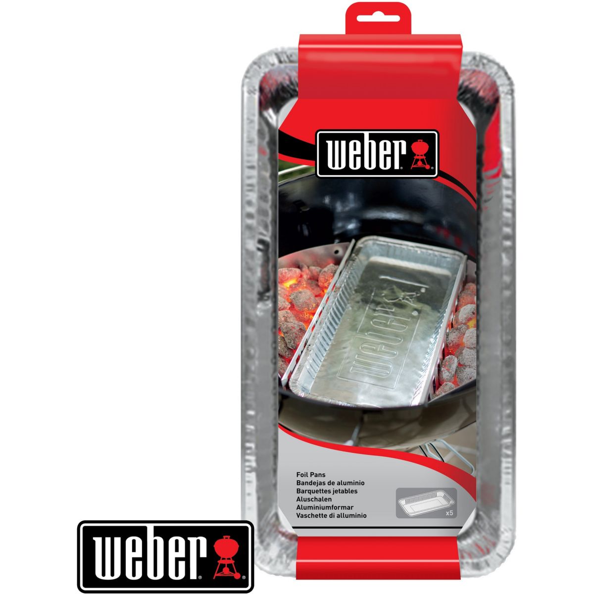 Weber vaschette in alluminio per barbecue a carbone ø 57 cm - 3