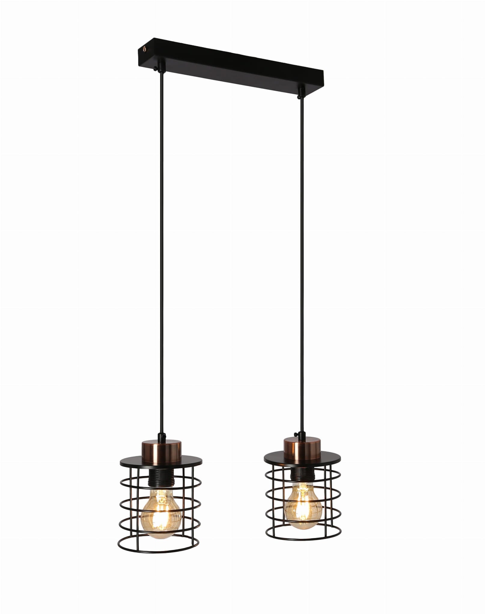 Lampa sufitowa Glob czarna 2xE27x40W wym: 100 x 37 x 12 cm metal Candellux