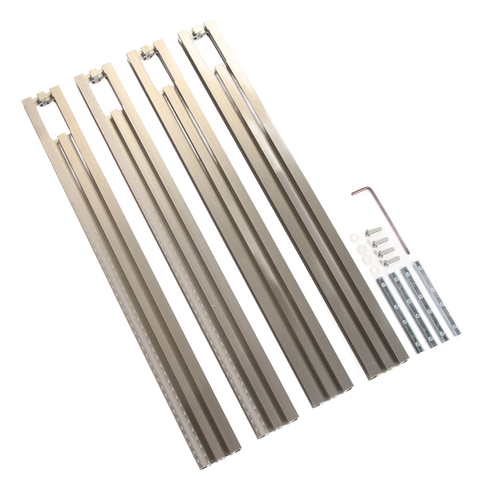 2 Pièces Rail De Guidage, Alliage D'aauminium T Track Rail 400 Mm Rail Aluminium Avec Curseur M8, Pour Le Travail Du Bois, La Fixation Des Pièces (1 2 Pièces Rail De Guidage, Alliage D'aauminium T Track Rail 400 Mm Rail Aluminium Avec Curseur M8, Pour Le Travail Du Bois, La Fixation Des Pièces (1