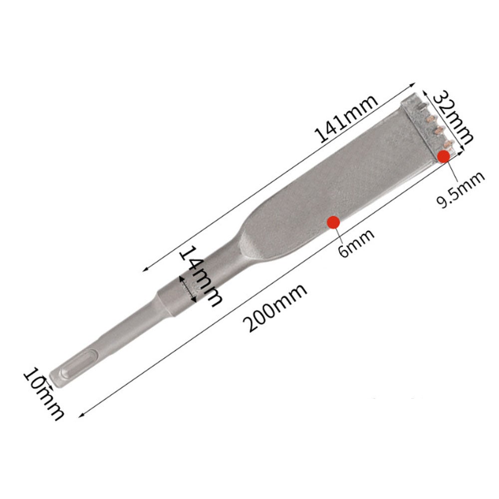 Boucharde SDS Plus 16 Dents - Burin Pour Béton, Dalles, Ponts Et Murs - Qualité Professionnelle