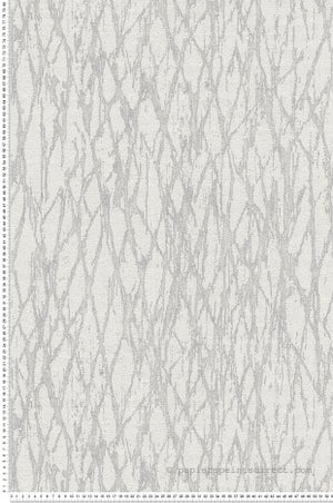 Papier Peint Intissé Tadessi Forêt – Arbres Et Feuilles M1-No.10967, Gris Blanc 10,05x0,53 M