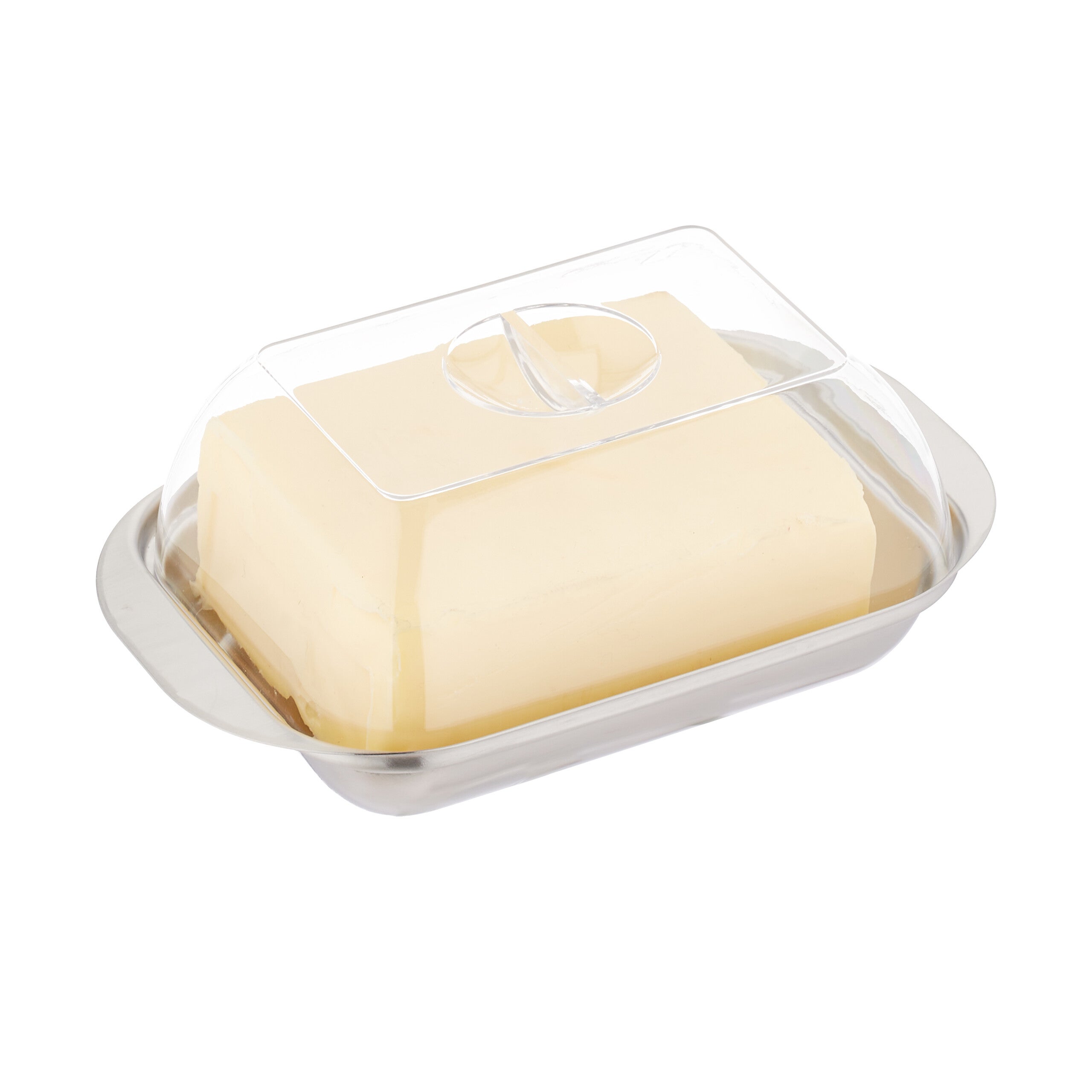 Beurrier En Acier Inoxydable FHISKUNYU - Avec Couvercle, Pour 250g - Idéal Beurre, Fromage, Fruits