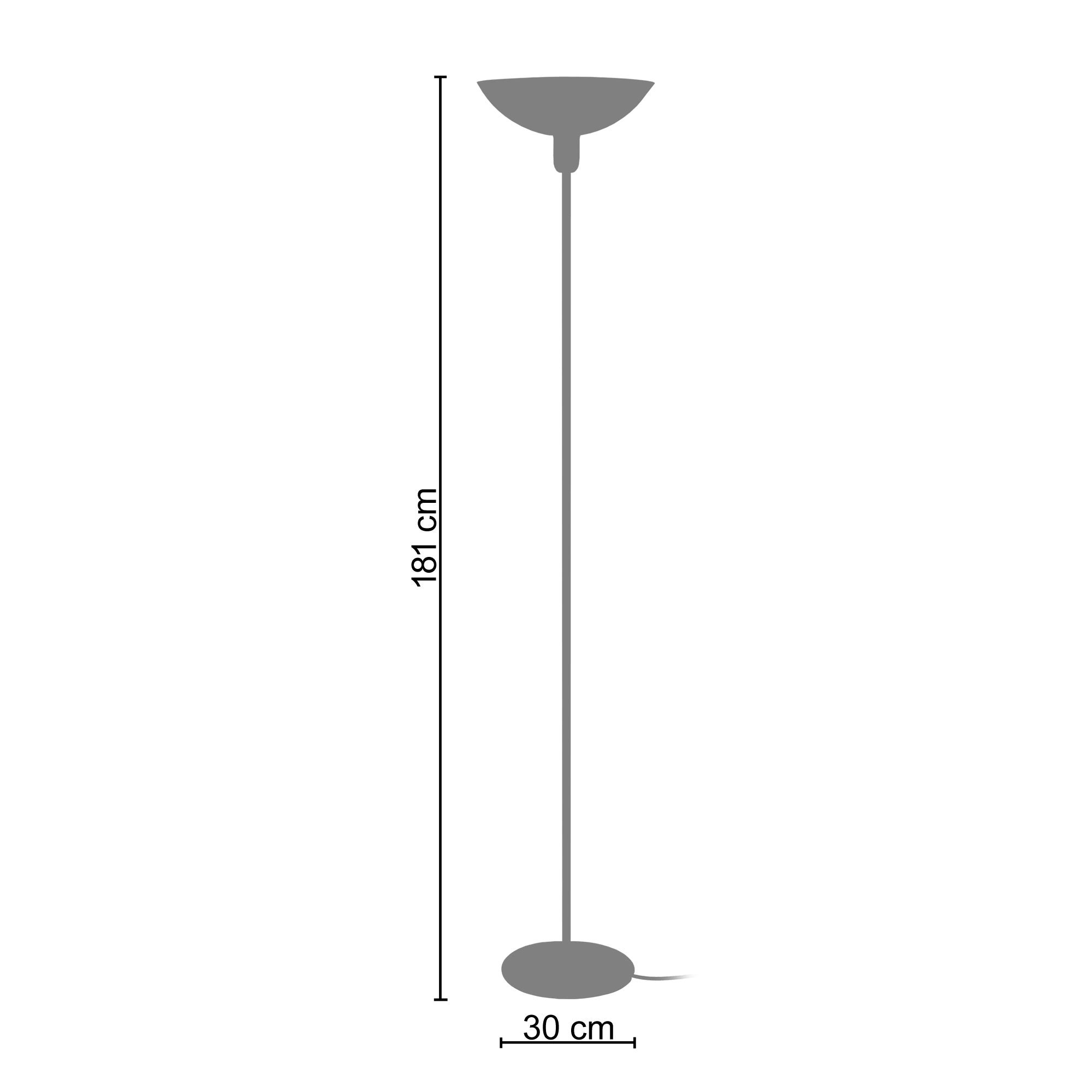 Lampadaire TOSEL ,métal,Aluminium,H181xD30xP30cm - 3