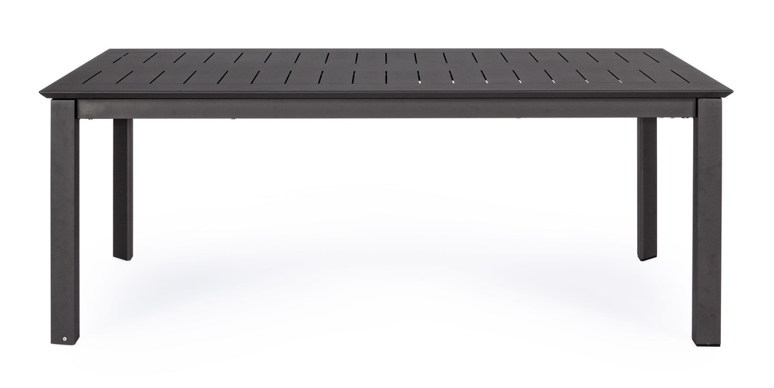 Stół ogrodowy z teleskopowym wysuwanym blatem aluminiowym "Konnor" 200-300 mm / antracytowy