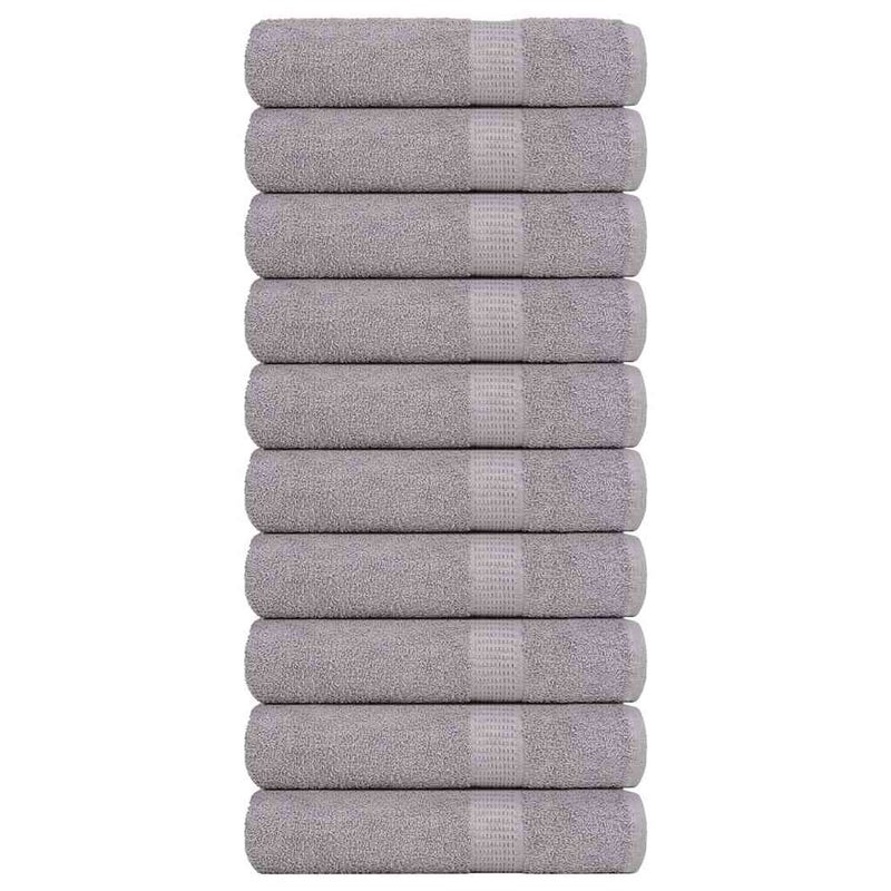 Ręczniki prysznicowe FROGN 10 szt. Szare 360 g/m² vidaXL