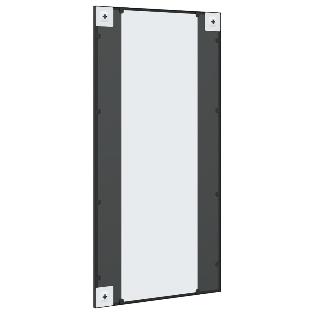 Maison Exclusive - Miroir mural noir 50x100 cm rectangulaire fer - 5