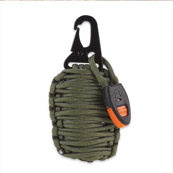 Kit De Survie 29 Pièces Paracord Mousqueton - Randonnée Trek Bivouac - Neuf
