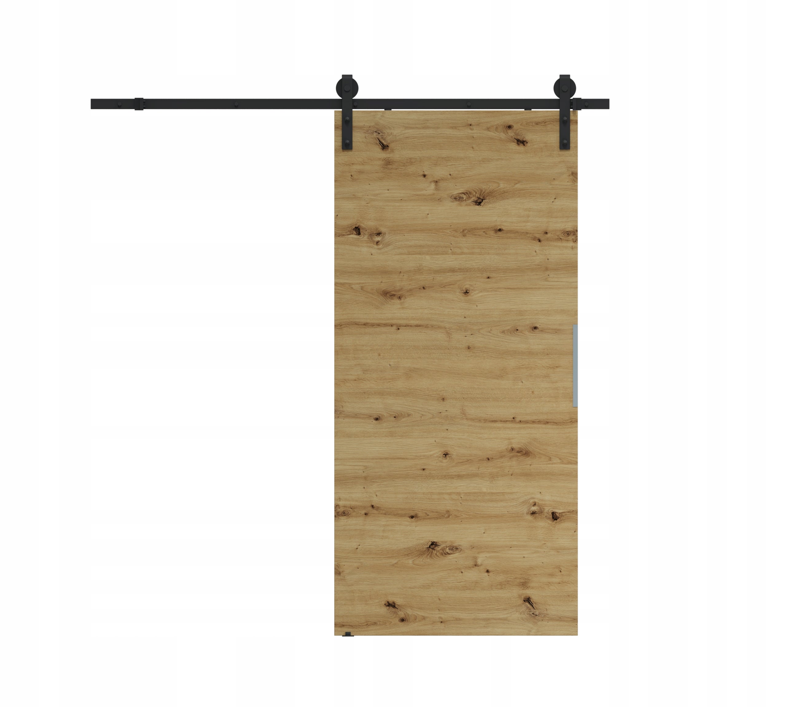 Drzwi przesuwne 70 naścienne ALFA LOFT P 01 Dąb Artisan 74+system przesuwny