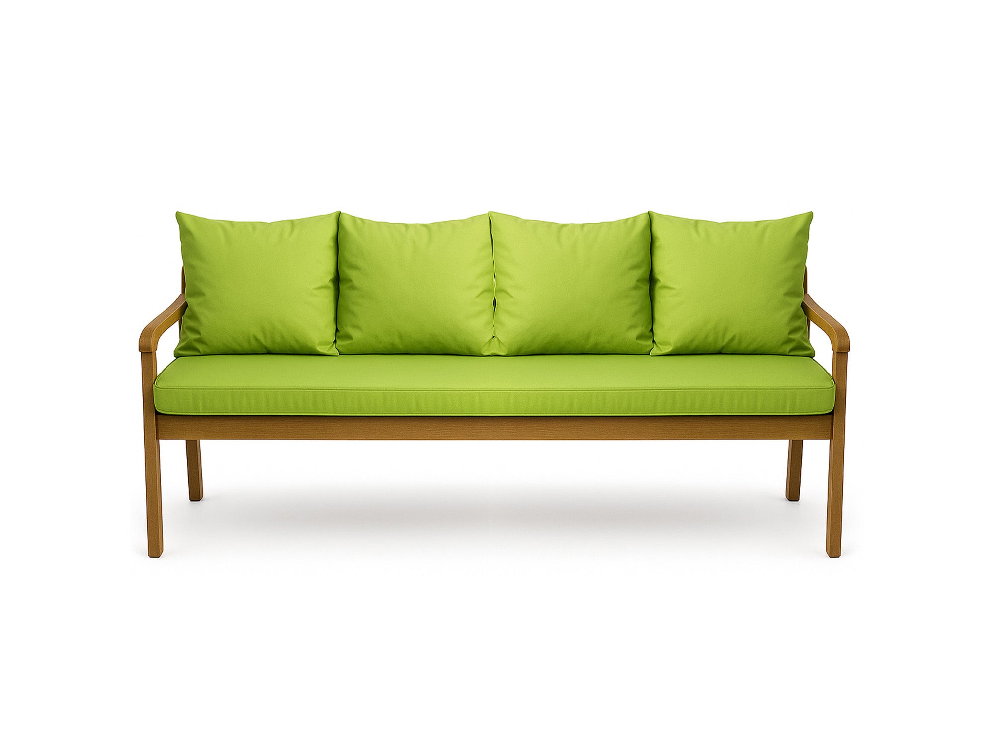 Poduszka ogrodowa na ławkę 180x60x50cm poduszka na meble ogrodowe limonka, poduszka na balkon taras, poducha ogrodowa na huśtawkę