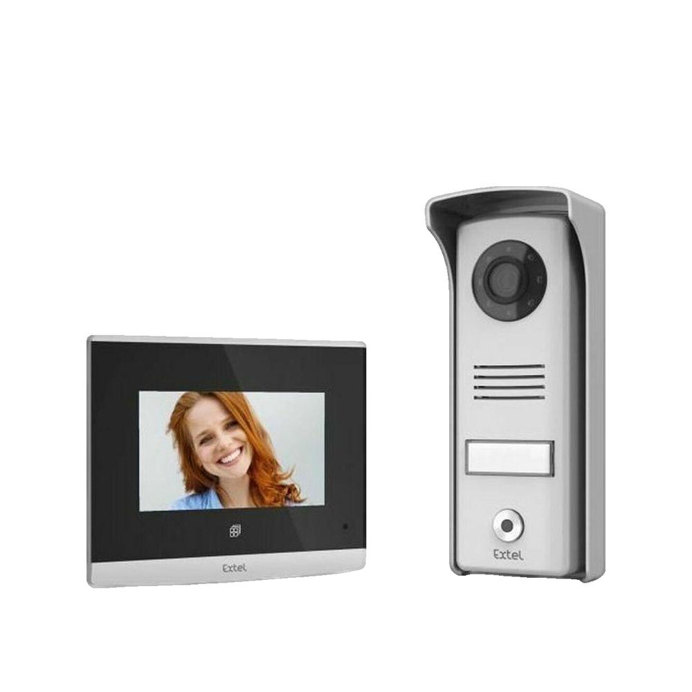Domofon video Extel Compact zewnętrzny metalowy ochrona przeciwdeszczowa kontrola bramy
