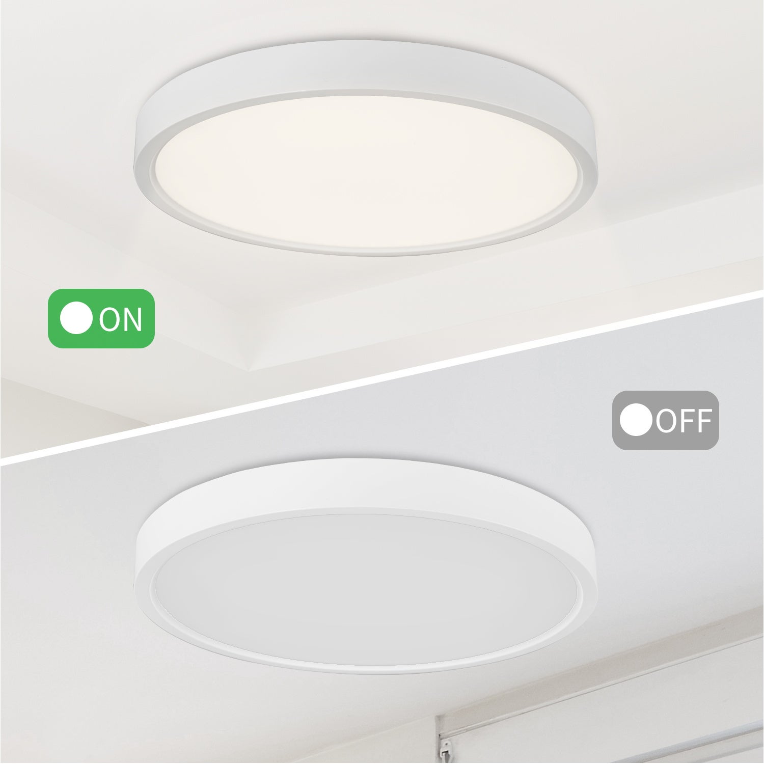 ANTEN Plafonnier LED , 24W 2400Lm Plafonnier, 4000K Blanc Neutre ...