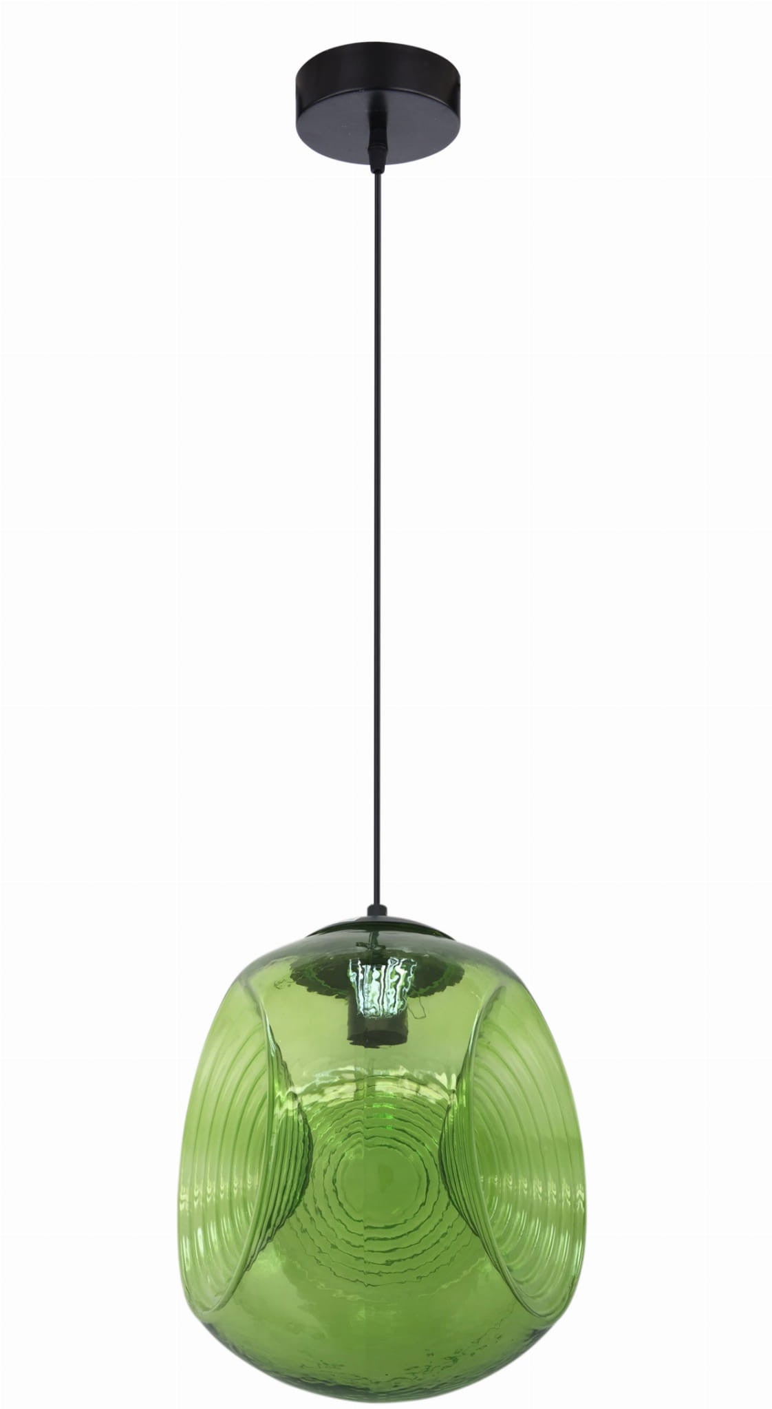 Lampa wisząca CLUB czarno-zielona 1 x E27 x 60W wym: 115 x 28 x 28 cm Candellux