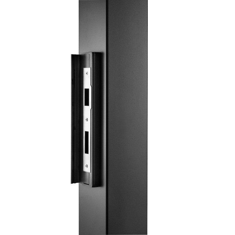 Portillon aluminium tradition style ferronnerie passage 1m Noir - 5