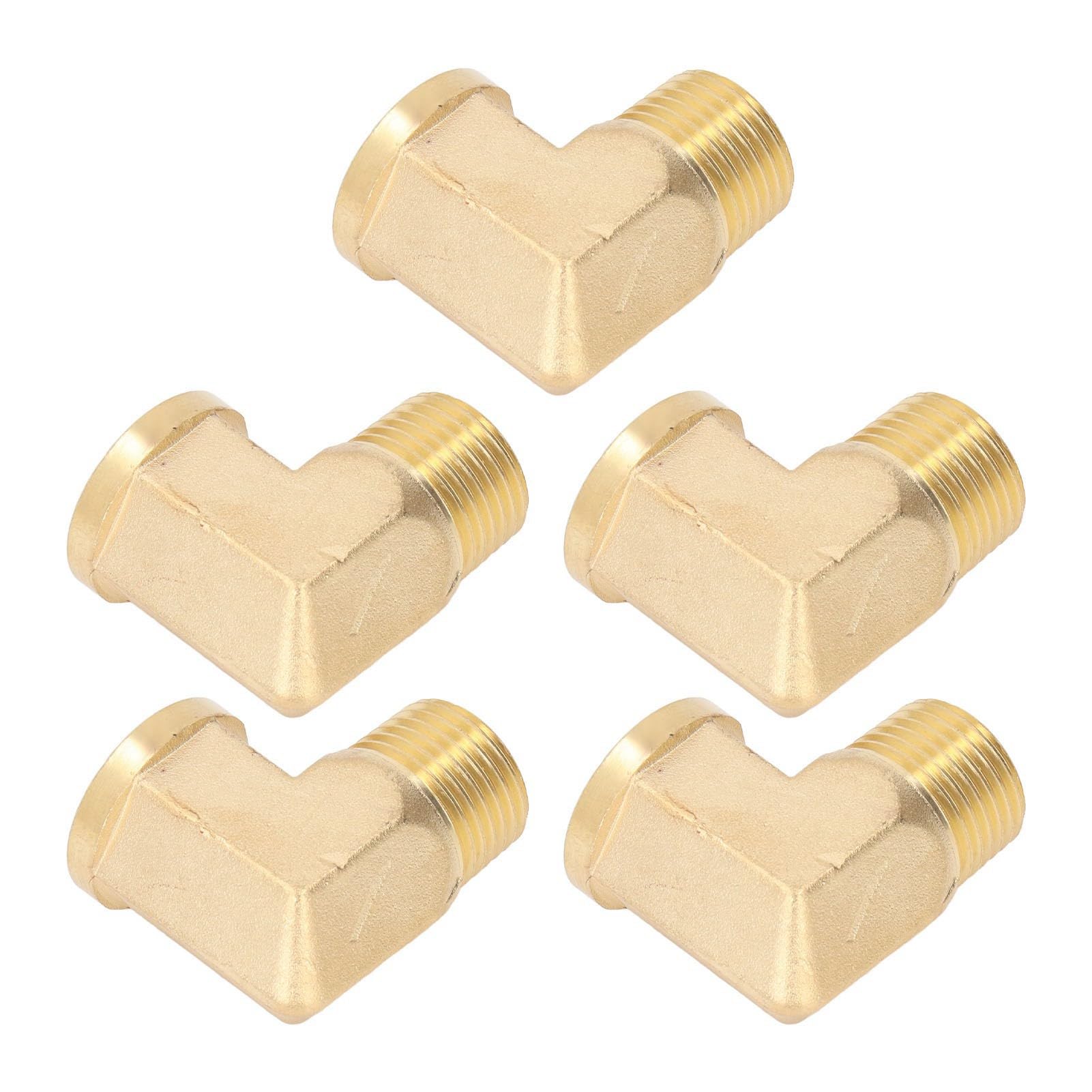 Raccords Coudés Laiton 90° - 2 Pièces - 1/2 BSP Mâle X 1/2 PT Femelle - Plomberie Chauffage