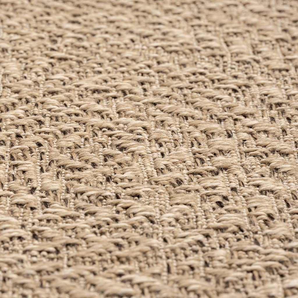 Tapete para interior e exterior | Tapete de jardim 140x200 cm aspeto de juta CFW836916 - 6