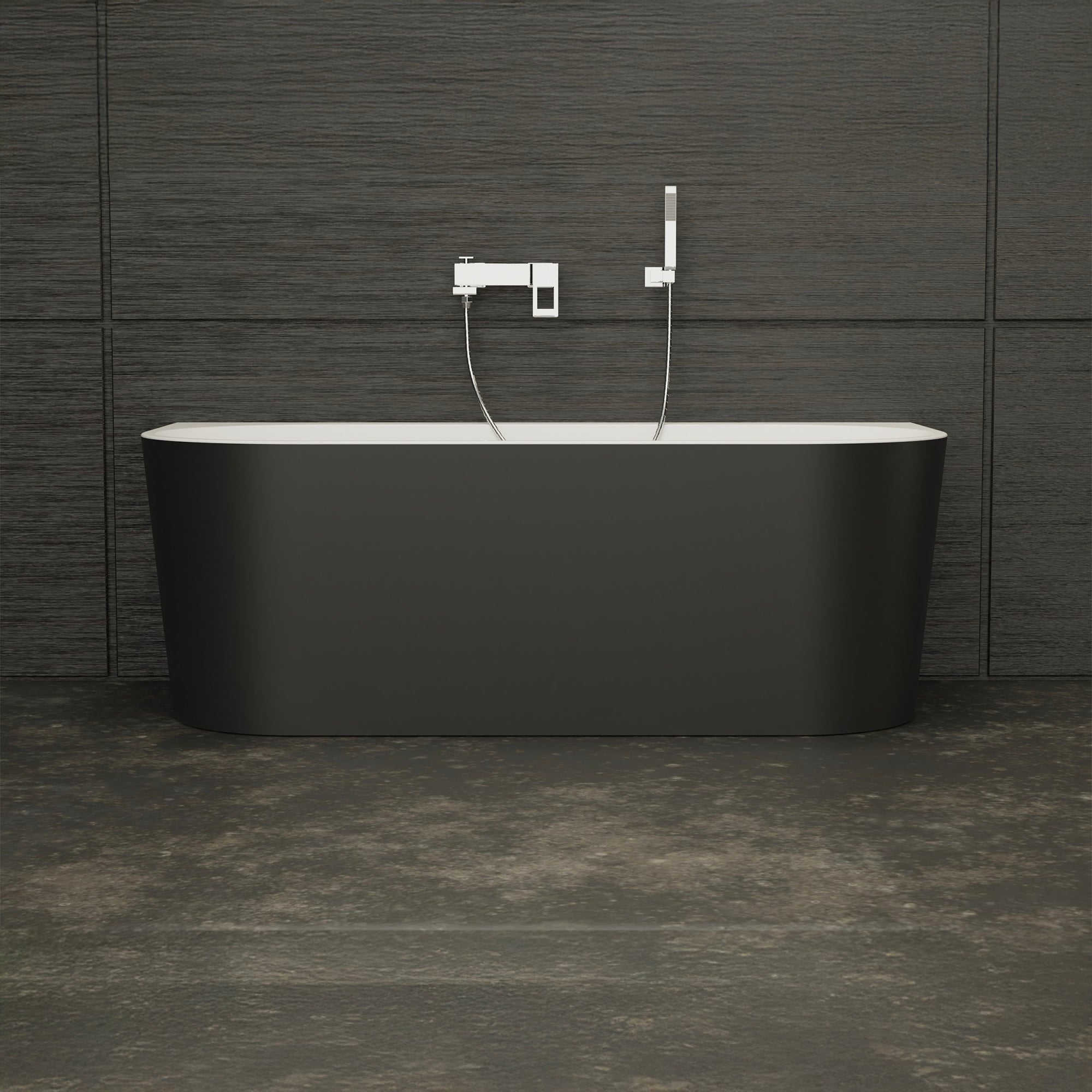 Baignoire Ilot Naos 170 noire 170 x80 x58 cm, by SPALINA - 6