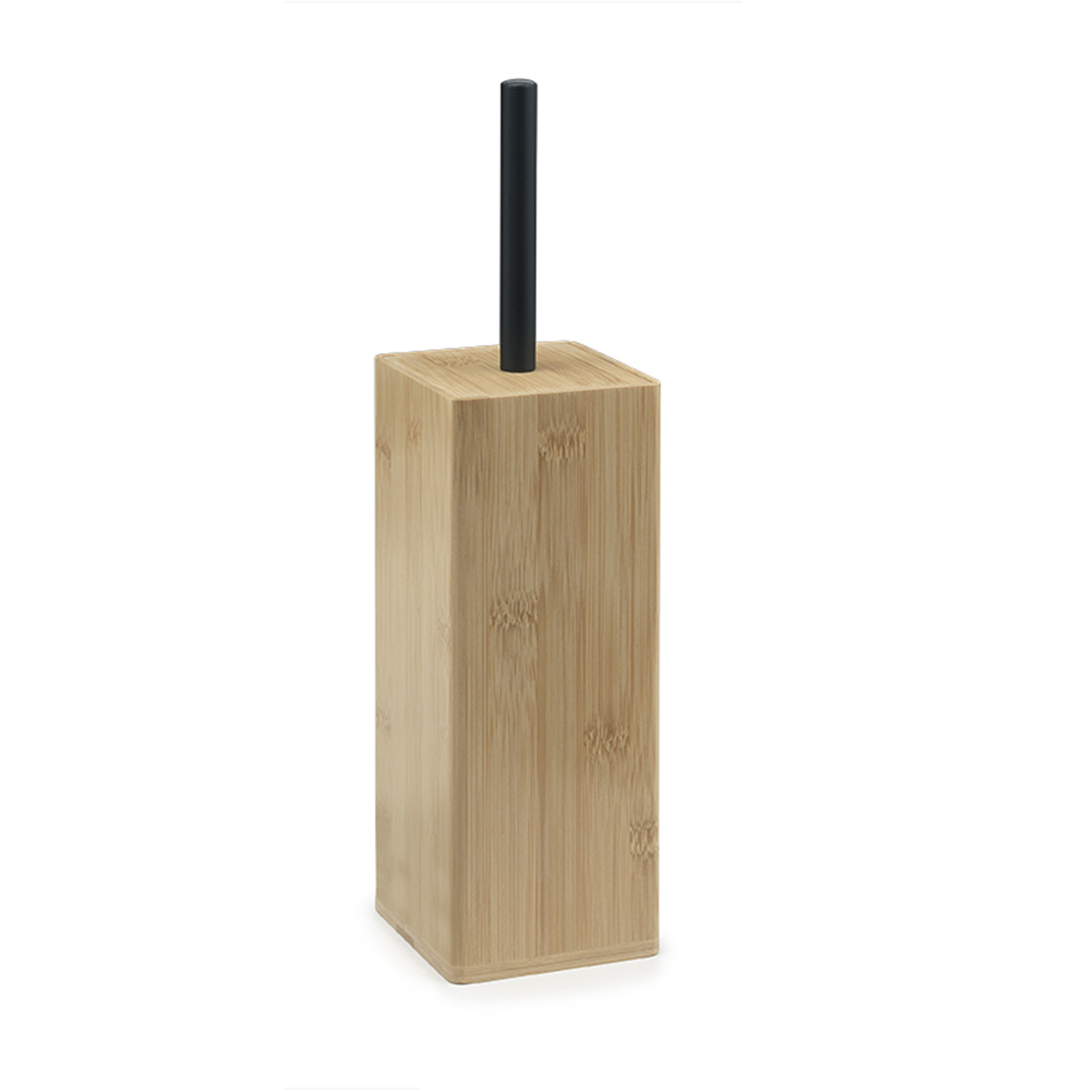 Relaxdays WC Garnitur aus Bambus & Edelstahl Piantana Portarotolo e