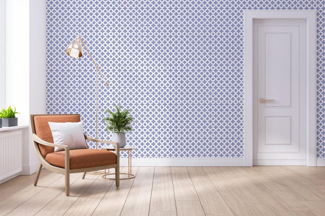 Block Pattern Wallpaper | Leroy Merlin
