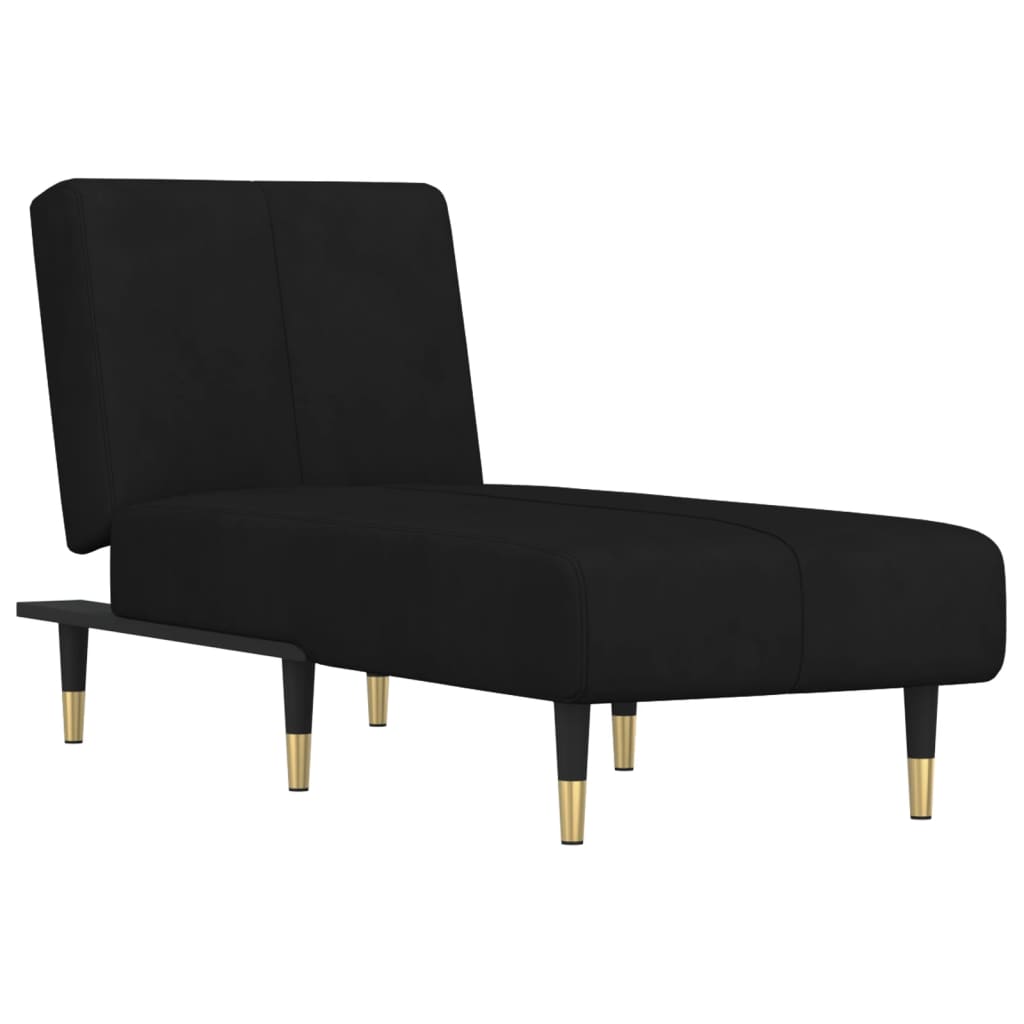 Chaise Lounge Crizia velluto blu notte capitonnè - Altavilla | Vivere Italiano