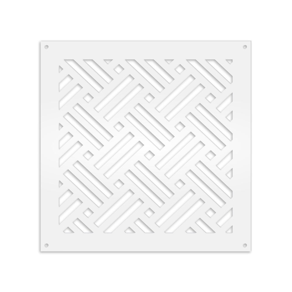 FILOTTO - Panel perforowany z PVC - Parasol biały 98x98 cm - grubość 1 cm