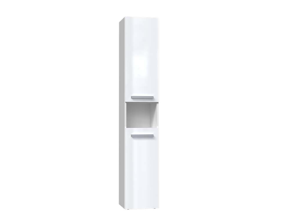 Meuble de salle de bain NEL I 31x30x174 cm blanc brillant