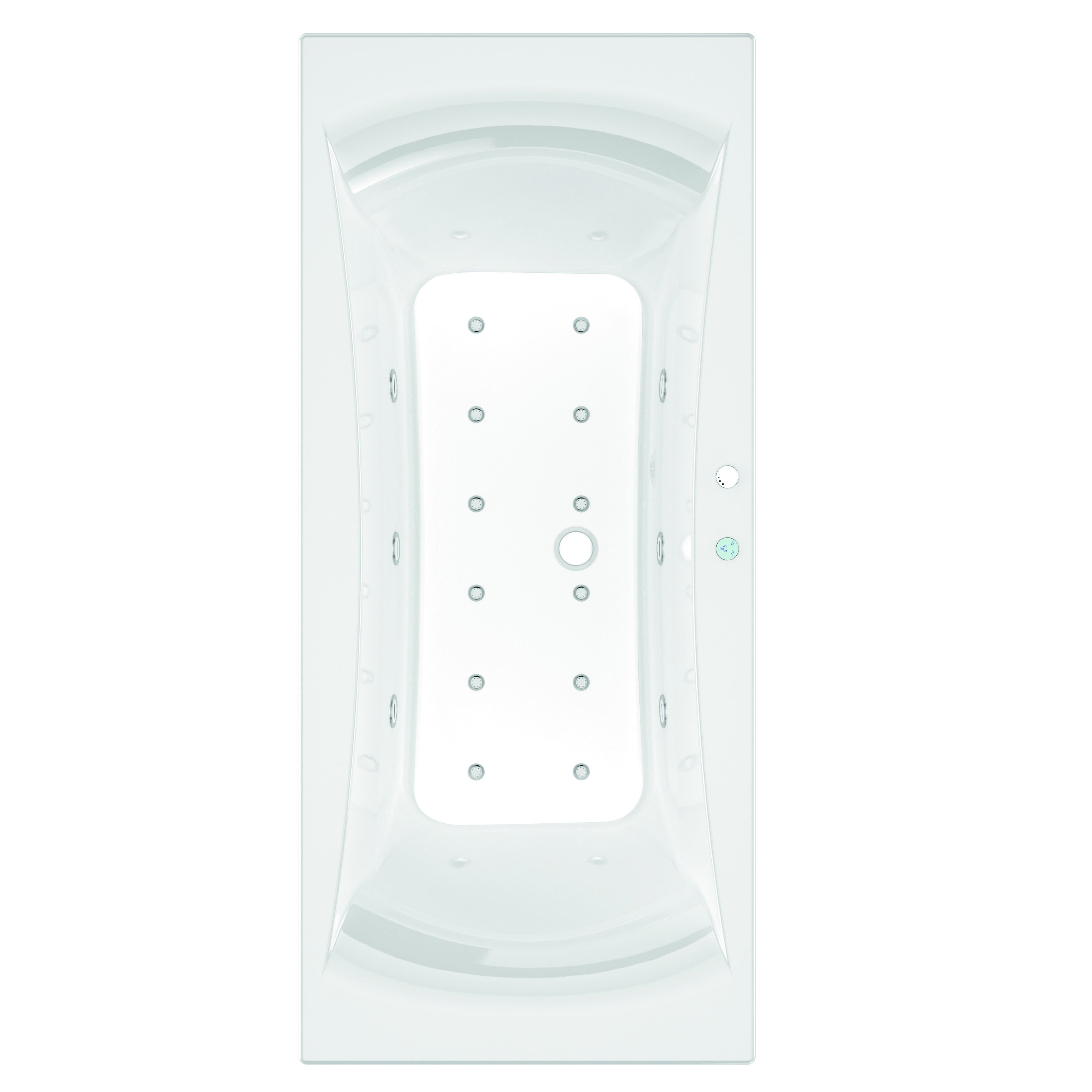Kinedo - Baignoire Balneo Rectangulaire - Avantage - 180 x 80 cm - Fabrication française - Sans tablier - 3