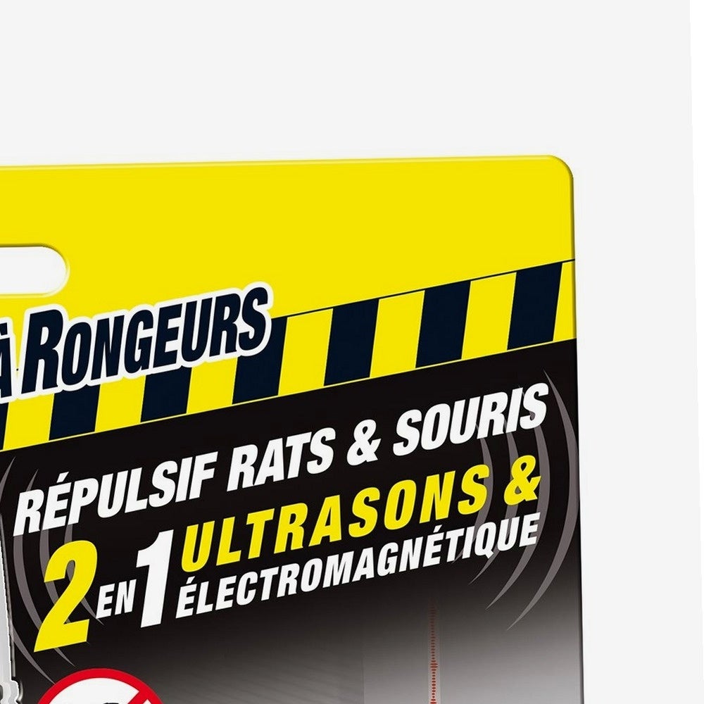Repellente ad ultrasuoni ed elettromagnetico per ratti e topi - 4