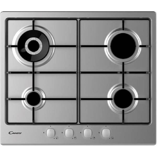 Candy Placa De Gas Empotrada Chw6br4wx De Acero Inoxidable Con 4 Quemadores Acero Inoxidable, Leroy Merlin