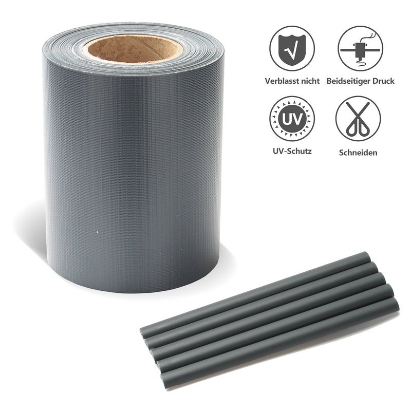 210 Sets Kit Fixation Clôture Brise-Vue PVC - Clips Et Attaches Câble Pour Jardin Balcon Terrasse (Noir)