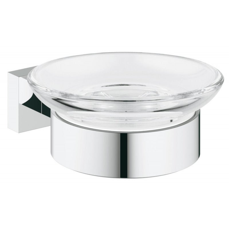 Suport sapun Grohe 40754001, 110 mm, 1 orificii instalare, pe perete, sticla, metal, elemente fixare ascunse, Crom