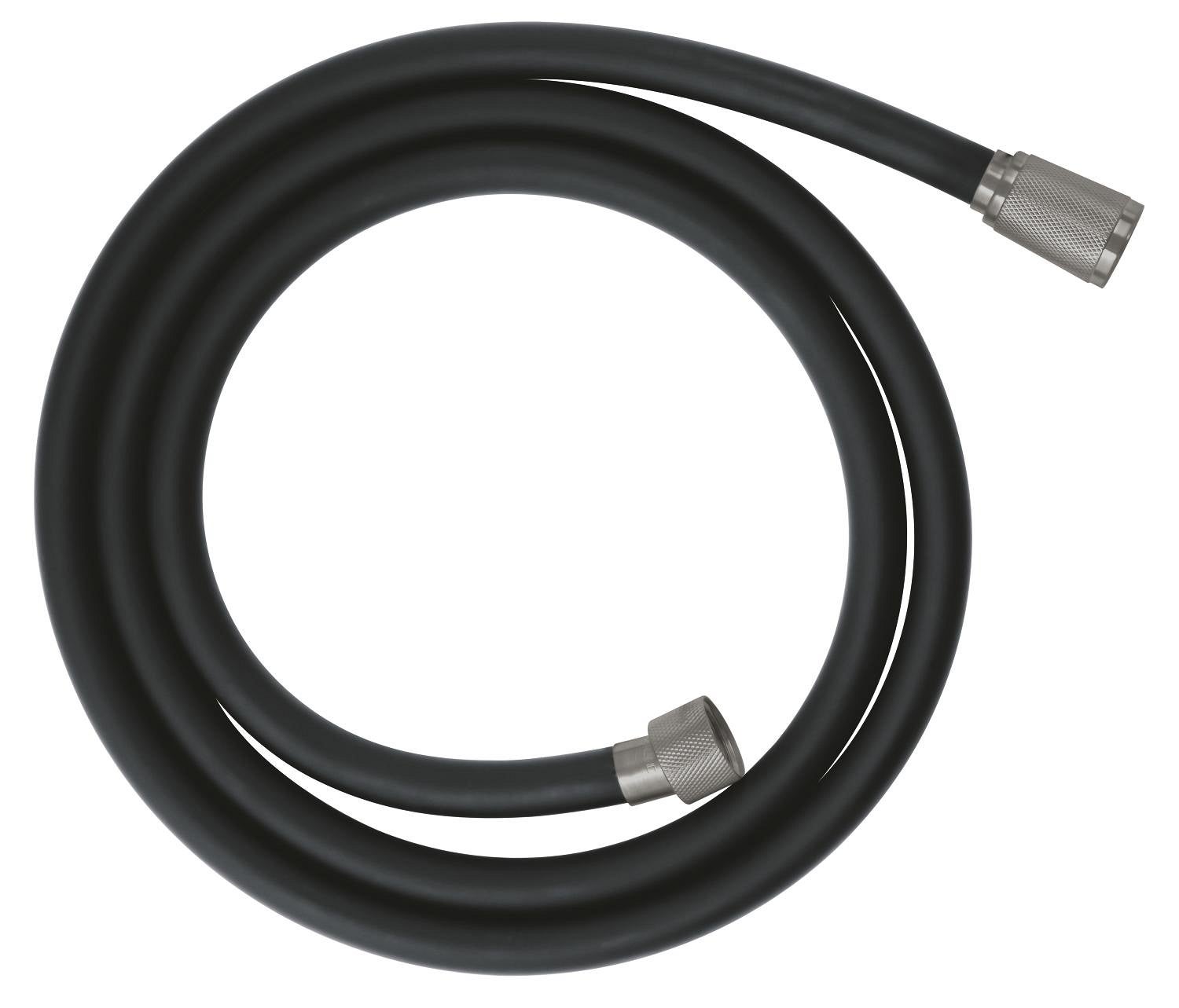 Furtun Grohe 107061DC00, SilverFlex, universal, 1.5 m, anti-rasucire, otel satinat