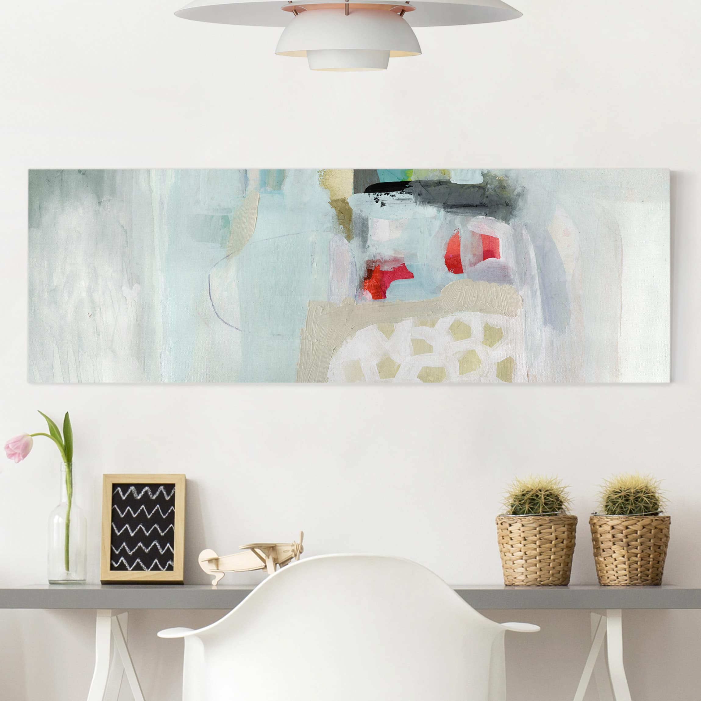 Lienzo cuadro en lienzo bastidor impresion en lienzo beige abstracto pintura 284 cuarto de baño cocina dormitorio salón pasillo 150 x 50 cm