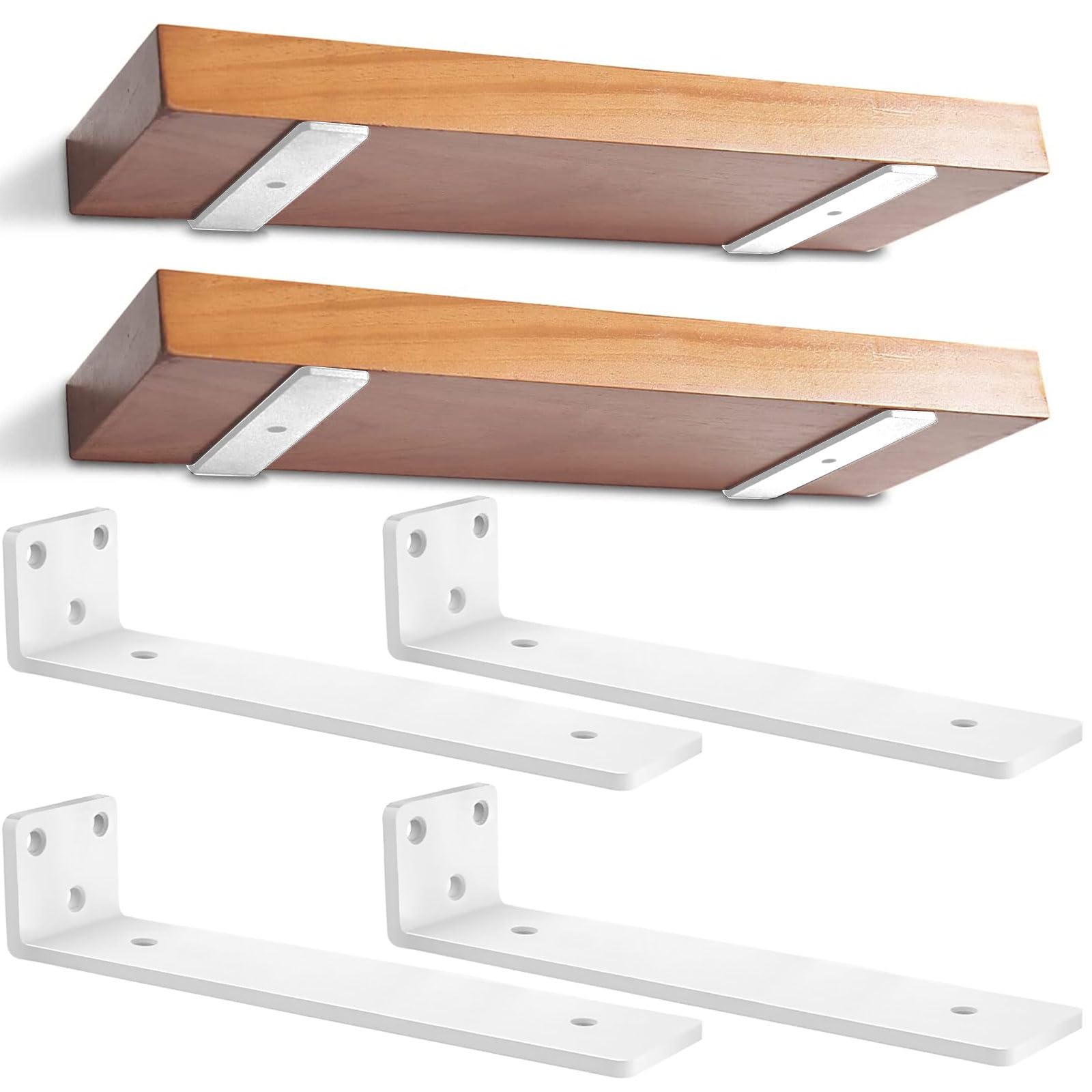 Support mural pour bois d'œuvre, support de rangement pour bois, supports de rangement pour bois robustes avec système à 9 niveaux, organiseur de bois de garage durable de 490 kg, supports métalliques