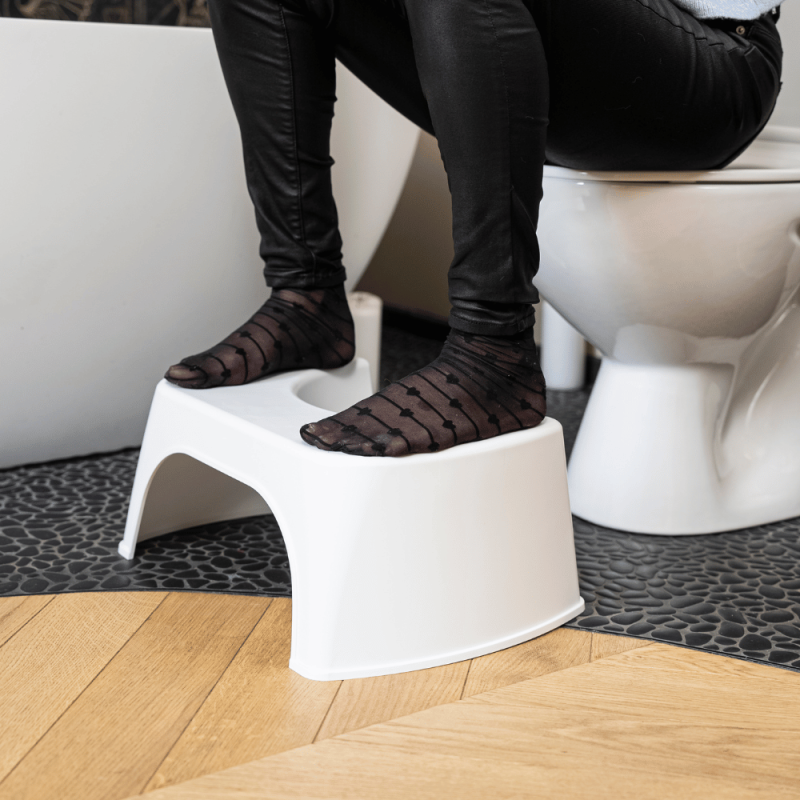 Pack WC suspendu compact sans bride DURAVIT Duravit No.1 abattant frein de chute + bati support SIAMP + Plaque blanche + tabouret - 3