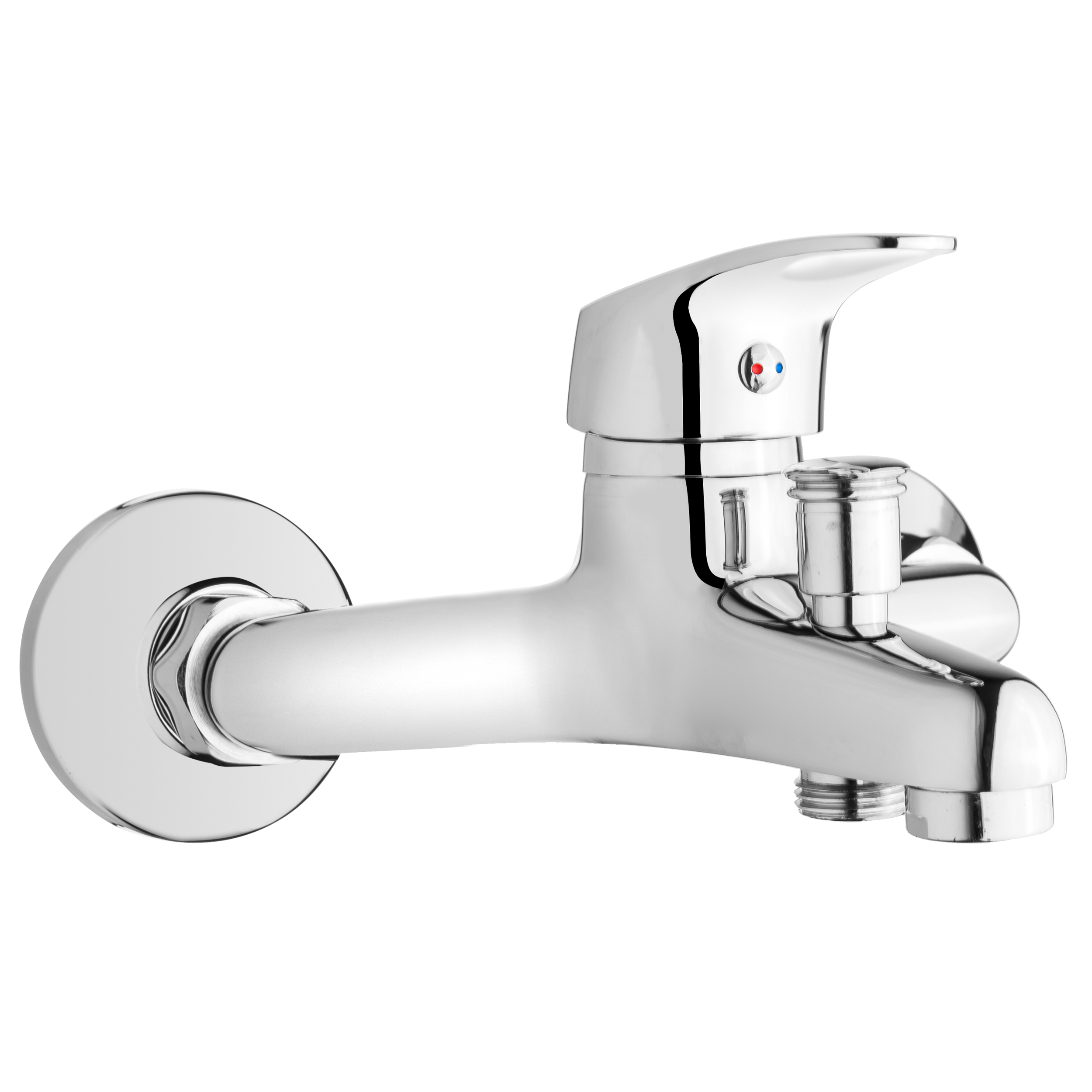 Bateria Wannowa Prysznicowa Ścienna Kran Jednouchwytowa INVENA Ava New